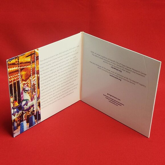 George Winston Spring Carousel Solo Piano CD 2017 Signed - Picture 3 of 6